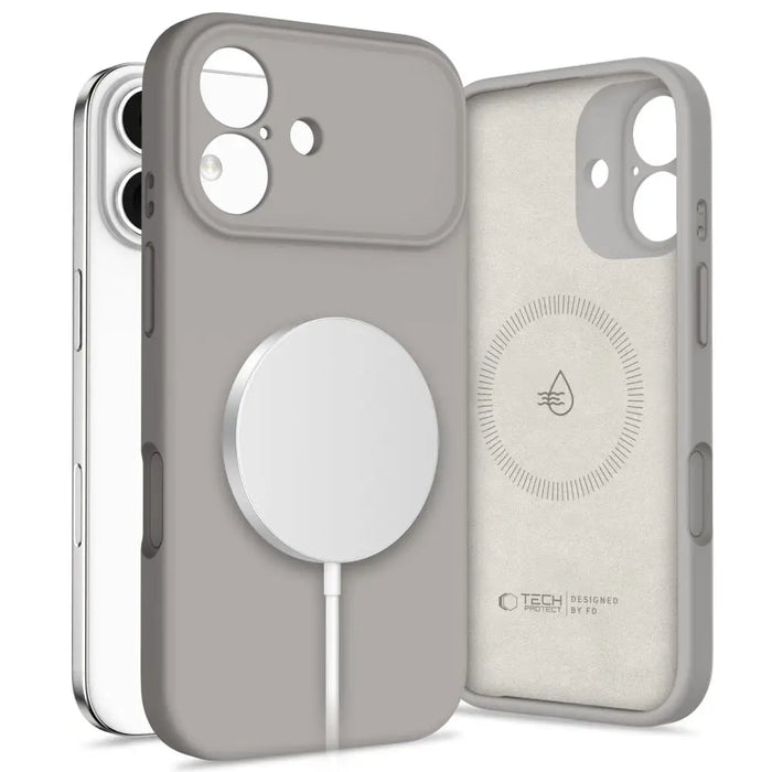 Tech-Protect Silicone MagSafe Case for iPhone 17 - Gray - Cell phone cases and covers<<<HurtelXML