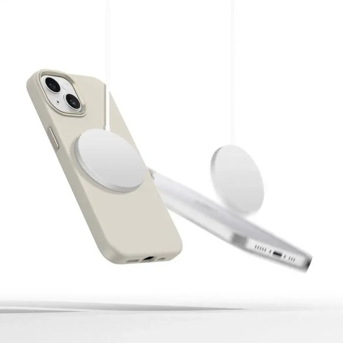 Tech-Protect Silicone PU Case MagSafe for iPhone 14 - Beige - Cell phone cases and covers<<<HurtelXML