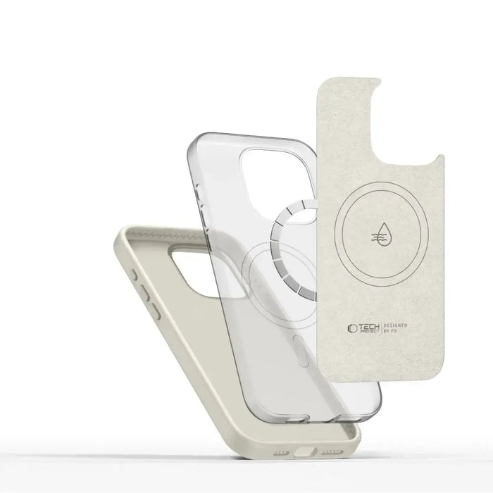 Tech-Protect Silicone PU Case MagSafe for iPhone 15 Pro Max - Beige - Cell phone cases and covers<<<HurtelXML