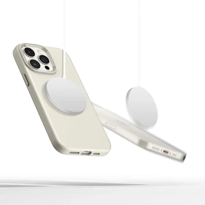 Tech-Protect Silicone PU Case MagSafe for iPhone 15 Pro Max - Beige - Cell phone cases and covers<<<HurtelXML