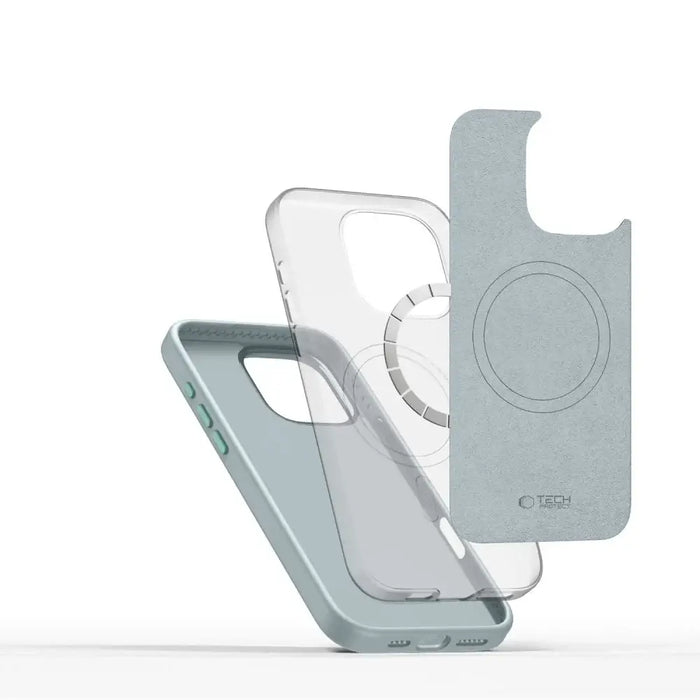 Tech-Protect Silicone PU MagSafe Case for iPhone 16 Pro Max - Blue - Cell phone cases and covers<<<HurtelXML