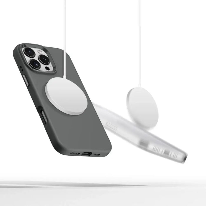 Tech-Protect Silicone PU MagSafe Case for iPhone 16 Pro Max - Gray - Cell phone cases and covers<<<HurtelXML