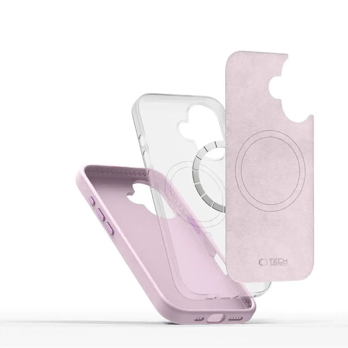 Tech-Protect Silicone PU MagSafe iPhone 16 Case - Pink - Cell phone cases and covers<<<HurtelXML