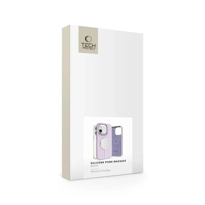 Tech-Protect Silicone Pure Magsafe Case for iPhone 15 Pro Max - Purple - Cell phone cases and covers<<<HurtelXML