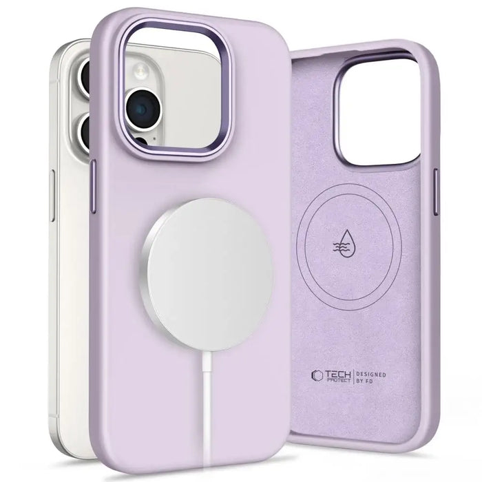 Tech-Protect Silicone Pure Magsafe Case for iPhone 15 Pro Max - Purple - Cell phone cases and covers<<<HurtelXML