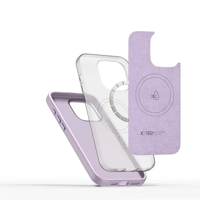 Tech-Protect Silicone Pure Magsafe Case for iPhone 15 Pro Max - Purple - Cell phone cases and covers<<<HurtelXML