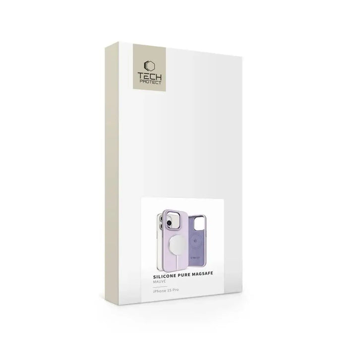 Tech-Protect Silicone Pure Magsafe iPhone 15 Pro Case - Purple - Cell phone cases and covers<<<HurtelXML