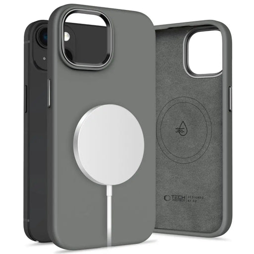 Tech-Protect Silicone PUZ MagSafe iPhone 15 Case - Gray - Cell phone cases and covers<<<HurtelXML