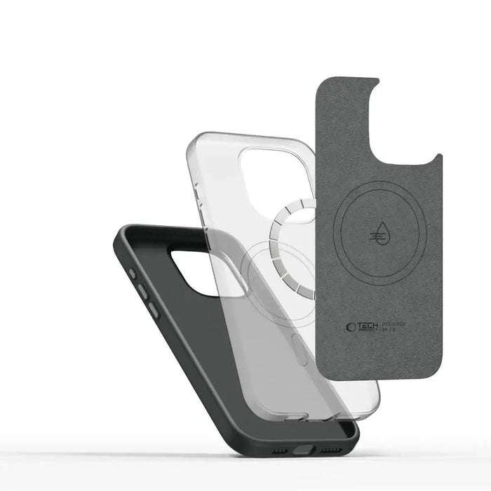 Tech-Protect Silicone PUZ MagSafe iPhone 15 Pro Max Case - Gray - Cell phone cases and covers<<<HurtelXML