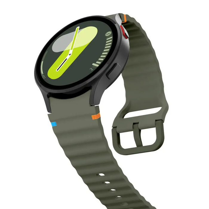Tech-Protect Silicone Sport Strap for Samsung Galaxy Watch 4 / 5 / 5 Pro / 6 / 7 / FE - Green - Other cell phone