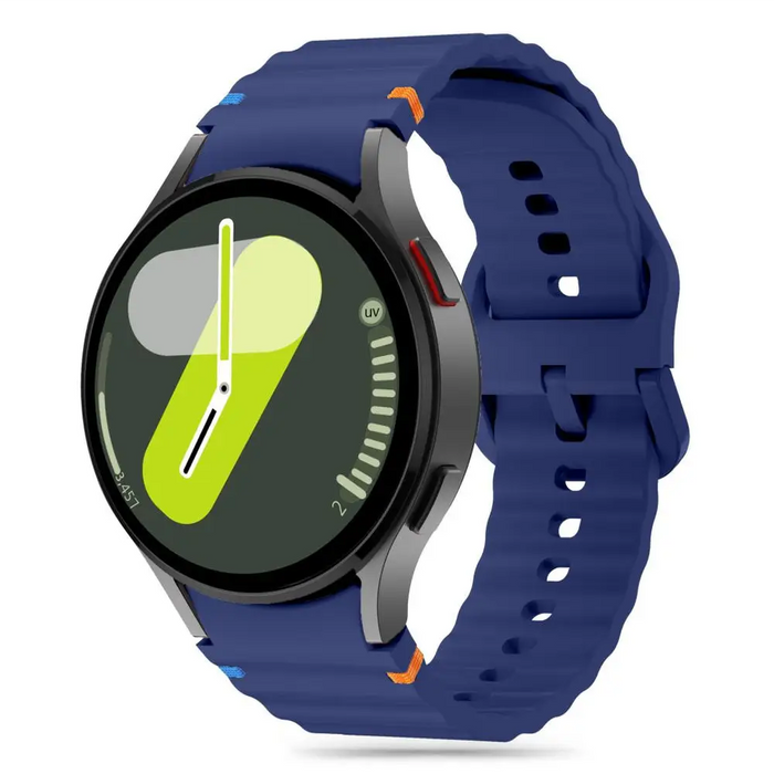 Tech-Protect Silicone Sport Strap for Samsung Galaxy Watch 4 / 5 / 5 Pro / 6 / 7 / FE - Blue - Other cell phone