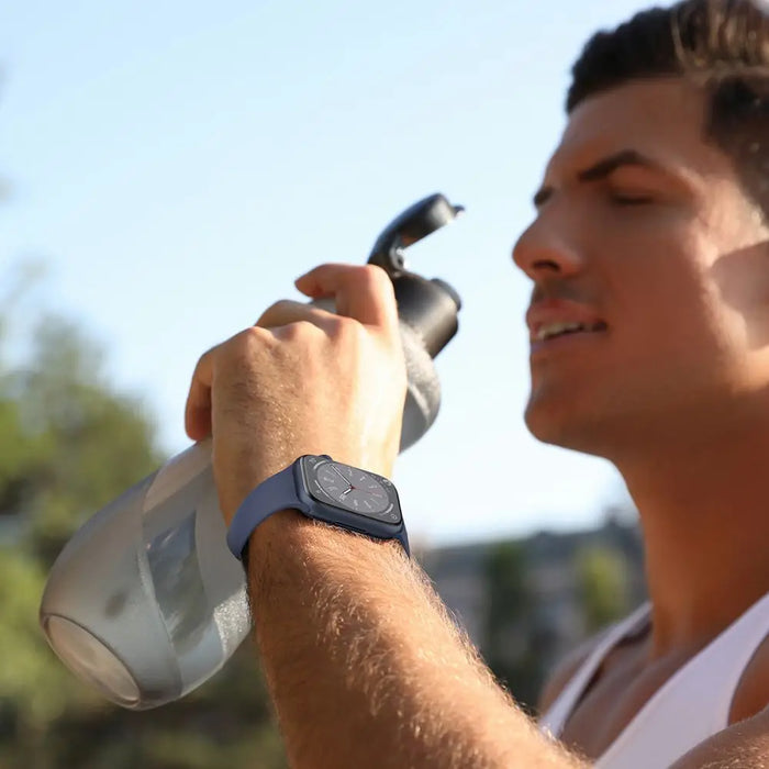 Tech-Protect Silicone Strap for Apple Watch 4 / 5 / 6 / 7 / 8 / 9 / SE (38 / 40 / 41 mm) - Beige - Other cell phone