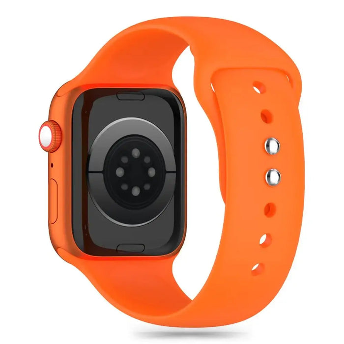 Tech-Protect Silicone Strap for Apple Watch 4 / 5 / 6 / 7 / 8 / 9 / SE / ULTRA 1 / 2 (42 / 44 / 45 / 49 mm) - Orange