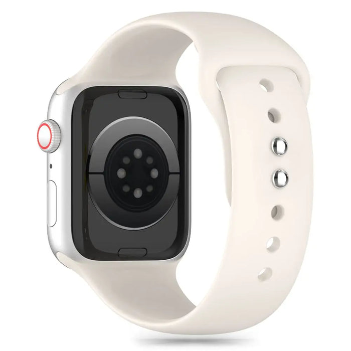 Tech-Protect Silicone Strap for Apple Watch 4 / 5 / 6 / 7 / 8 / 9 / SE / Ultra 1 / 2 (42 / 44 / 45 / 49 mm) - Beige
