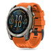 Tech-Protect Silicone Strap for Garmin Fenix 5S / 5S PLUS / 6S / 6S Pro / 7S / 8 (43MM) - Orange - Smartwatch straps