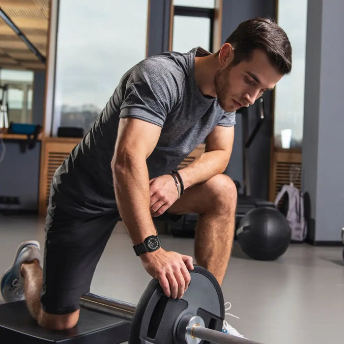 Tech-Protect Silicone Strap for Garmin Fenix 5S / 5S PLUS / 6S / 6S Pro / 7S / 8 (43MM) - Titanium - Smartwatch straps