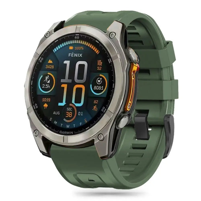 Tech-Protect Silicone strap for Garmin Fenix 5X / 5X Plus / 6X / 6X Pro / 7X / 8 (51 mm) - green - Other cell phone