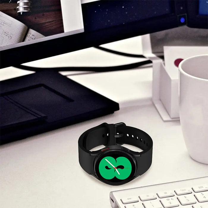 Tech-Protect Silicone Strap for Samsung Galaxy Watch 4 / 5 / 5 Pro / 6 / 7 / FE - Black - Other cell phone