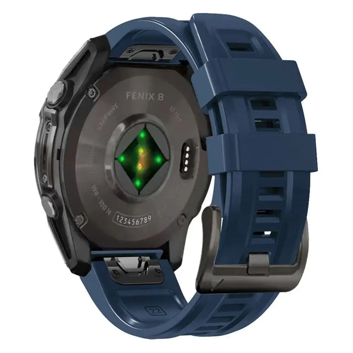 Tech-Protect Silicone Strap Garmin Fenix 5 / 6 / 6 Pro / 7 / 8 (47 mm) / E - Blue - Other cell phone