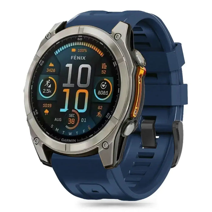Tech-Protect Silicone Strap Garmin Fenix 5 / 6 / 6 Pro / 7 / 8 (47 mm) / E - Blue - Other cell phone