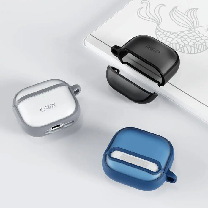 Tech-Protect Slim Hook Case for AirPods 4 - Gray - Cell phone cases and covers<<<HurtelXML