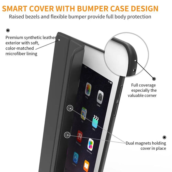 Tech-Protect SmartCase for iPad 9.7’’ 5 / 6 2017-2018 - black - Cell phone cases and covers<<<HurtelXML