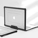 Tech-Protect SmartShell Pro case for MacBook Air 15’’ 2023-2025 M2 / M3 / M4 - transparent and black - Cell phone cases