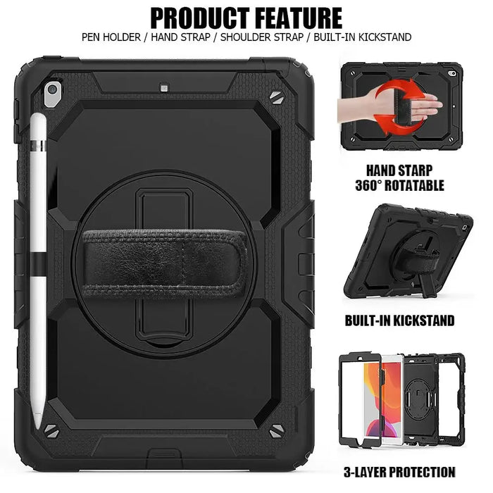 Tech-Protect Solid360 Case for iPad 10.2’’ 7/8/9 2019-2021 - Black - Cell phone cases and covers<<<HurtelXML