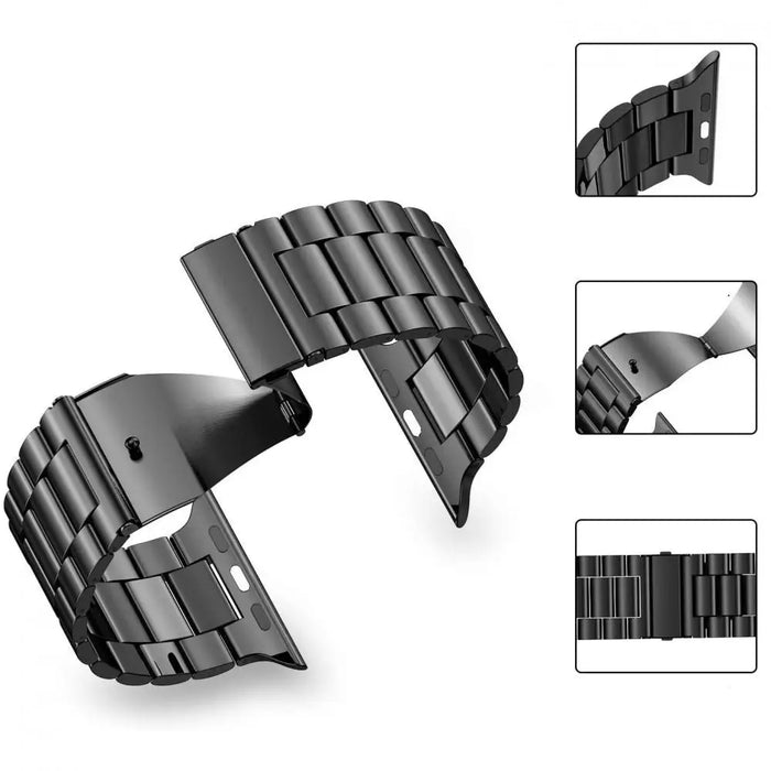 Tech-Protect Stainless Bracelet for Apple Watch 4 / 5 / 6 / 7 / 8 / 9 / SE / Ultra 1 / 2 (42/44/45/49 mm) - Black