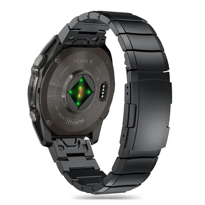 Tech-Protect SteelBand Bracelet for Garmin Fenix 5 / 6 / 6 PRO / 7 / 8 (47MM) / E - Black - Other cell phone