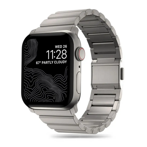 Tech-Protect SteelBand for Apple Watch 4 / 5 / 6 / 7 / 8 / 9 / SE / Ultra 1 / 2 (42/44/45/49 mm) - titanium - Other