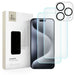 Tech-Protect Supreme Set for iPhone 15 Pro Max 2x tempered glass screen protector / tempered glass camera protector