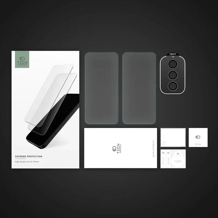 Tech-Protect Supreme Set for Samsung Galaxy S23 FE 2x tempered glass for display / tempered glass for camera - Cell