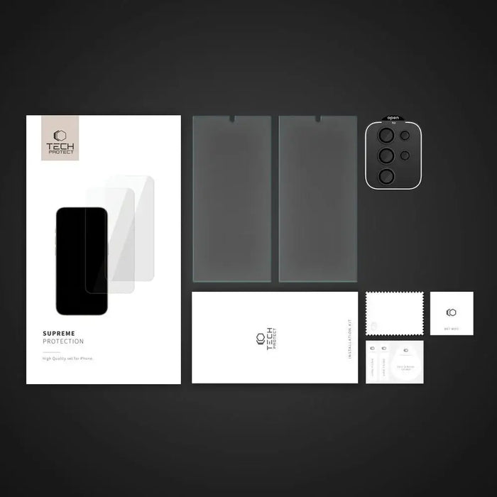 Tech-Protect Supreme Set for Samsung Galaxy S24 Ultra 2x tempered glass for display / tempered glass for camera - Cell