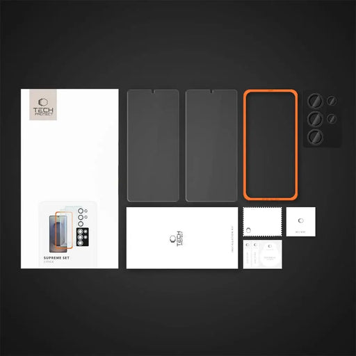 Tech-Protect Supreme Set for Samsung Galaxy S25 Ultra 2x Tempered Glass Screen Protector / Camera Tempered Glass