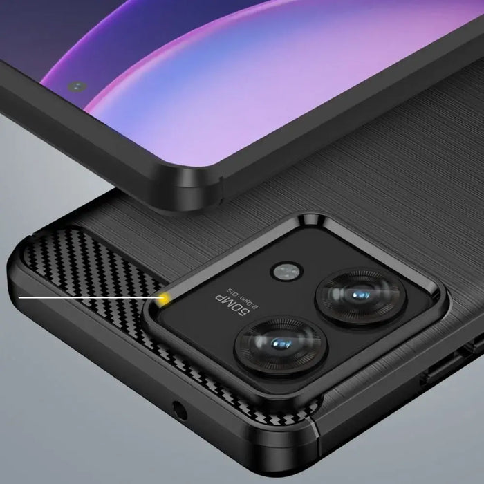 Tech-Protect TPUCarbon Case for Motorola Edge 40 Neo - Black - Cell phone cases and covers<<<HurtelXML