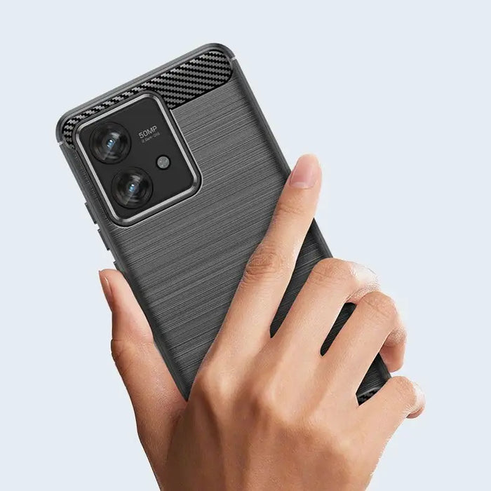 Tech-Protect TPUCarbon Case for Motorola Edge 40 Neo - Black - Cell phone cases and covers<<<HurtelXML