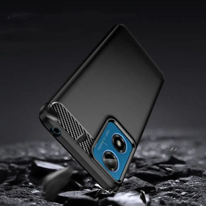 Tech-Protect TPUCarbon Case for Motorola Moto G24 / G24 Power / G04 - Black - Cell phone cases and covers<<<HurtelXML