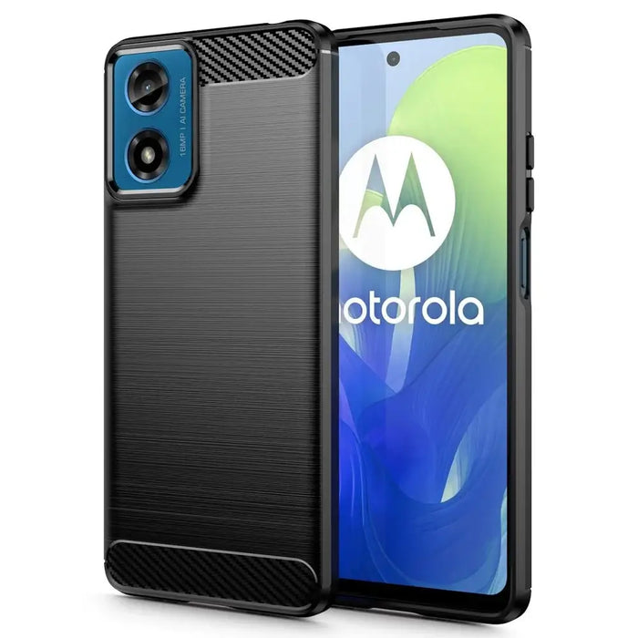 Tech-Protect TPUCarbon Case for Motorola Moto G24 / G24 Power / G04 - Black - Cell phone cases and covers<<<HurtelXML