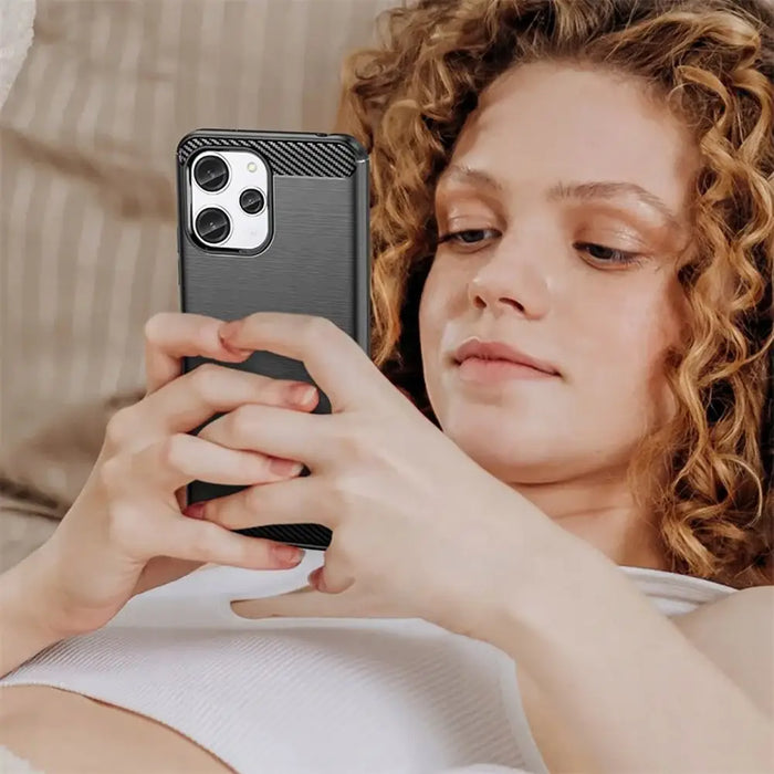 Tech-Protect TPUCarbon Case for Xiaomi Redmi 12 - Black - Cell phone cases and covers<<<HurtelXML