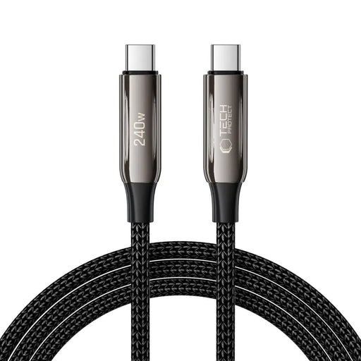 Tech-Protect UB10T Ultraboost USB-C PD240W/QC4.0 Cable 200cm - Black - Cables and tapes<<<HurtelXML