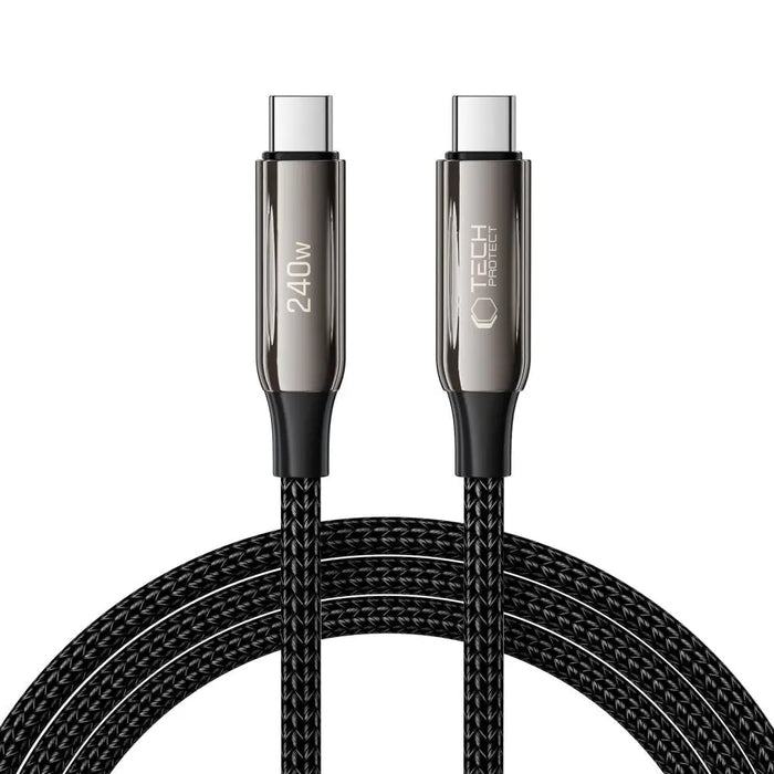 Tech-Protect UB10T Ultraboost USB-C PD240W/QC4.0 Cable 200cm - Black - Cables and tapes<<<HurtelXML