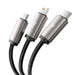 Tech-Protect UltraBoost 3in1 USB-A - Lightning / USB-C / micro USB 3.5A cable 1m - gray - Cell phone cables<<<HurtelXML