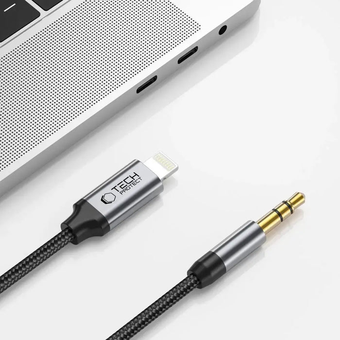 Tech-Protect UltraBoost audio Lightning / mini jack 3.5mm cable 1m - black - Audio cables<<<HurtelXML