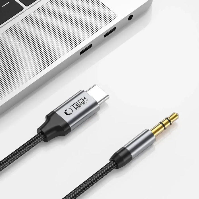 Tech-Protect UltraBoost audio USB-C / 3.5mm mini jack cable 1 m - black - Audio cables<<<HurtelXML