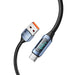 Tech-Protect UltraBoost Cable with LED Display USB-C / USB-A 66W 6A 1m - Blue - Cell phone cables<<<HurtelXML