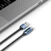 Tech-Protect UltraBoost Cable with LED Display USB-C / USB-A 66W 6A 1m - Blue - Cell phone cables<<<HurtelXML