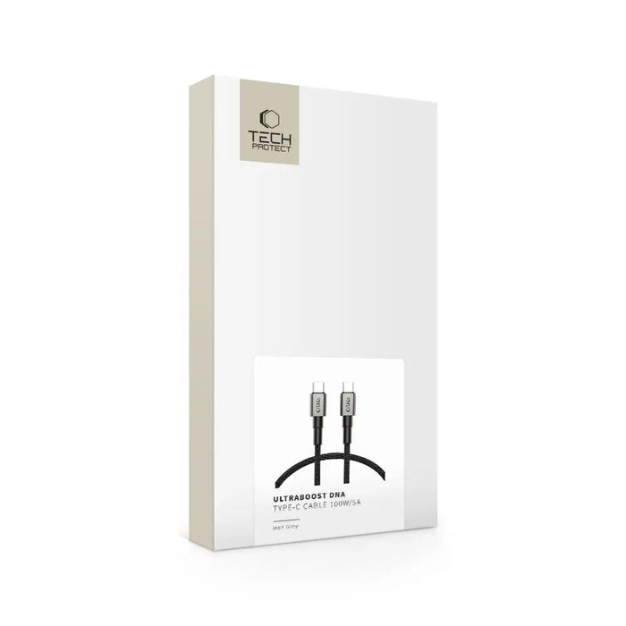 Tech-Protect UltraBoost DNA USB-C PD100W/5A Cable 25cm - Gray - Cables and tapes<<<HurtelXML