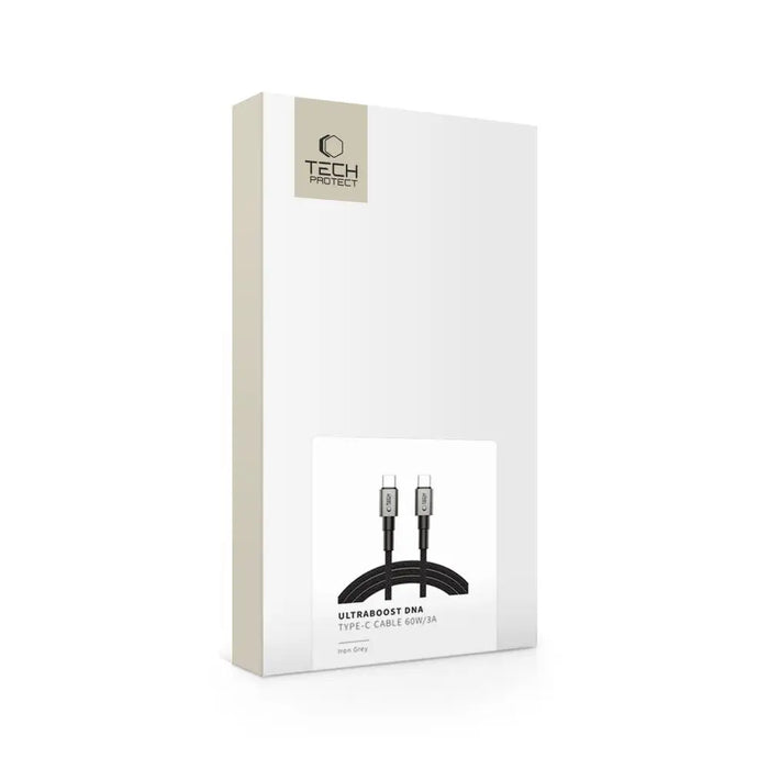 Tech-Protect UltraBoost DNA USB-C PD60W/3A Cable 100cm - Gray - Cables and tapes<<<HurtelXML