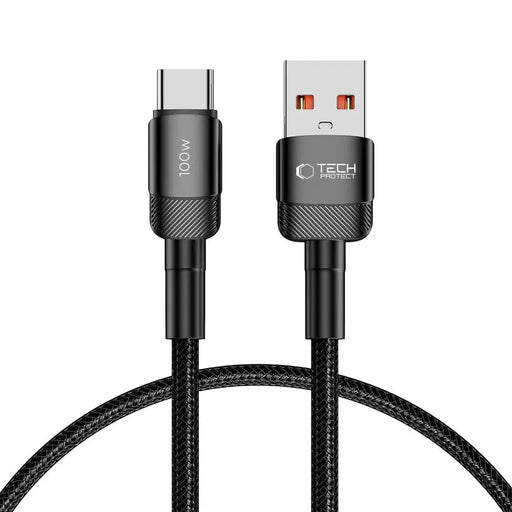 Tech-Protect UltraBoost Evo USB-C / USB-A cable 100W 5A 0.5m - black - Cell phone cables<<<HurtelXML